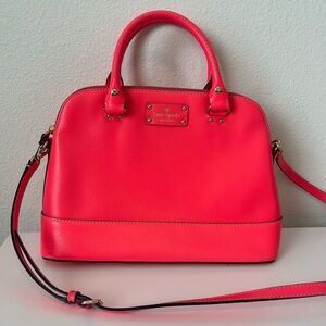 kate spade Hot Pink Dome Satchel Crossbody Bag